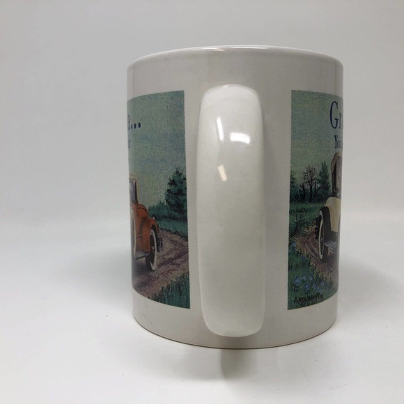 Grandpa You're A Classic Coffee Mug Gift Classic Car Design Vintage 1998 NOS - Picture 5 of 11